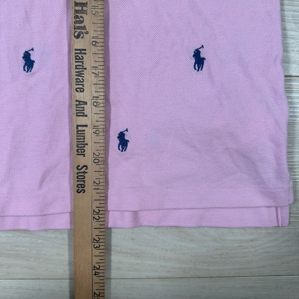 Ralph Lauren Polo Shirt Women XL Pink Pullover Embroidered AOP Pony Classic Fit* - Picture 5 of 6